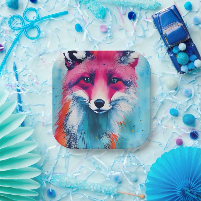 Red Fox Paper Plate (Party)