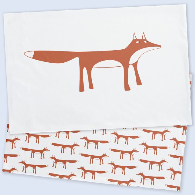 Red Fox Pillowcase (Red fox double sided pillowcase)