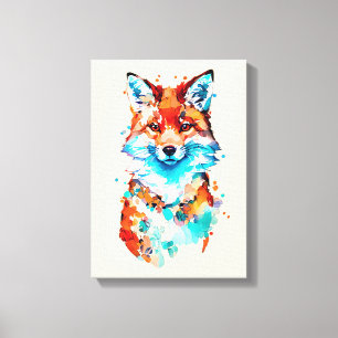 Red Fox Portrait Canvas Print