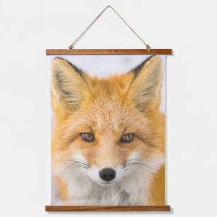 Red Fox Portrait Hanging Tapestry