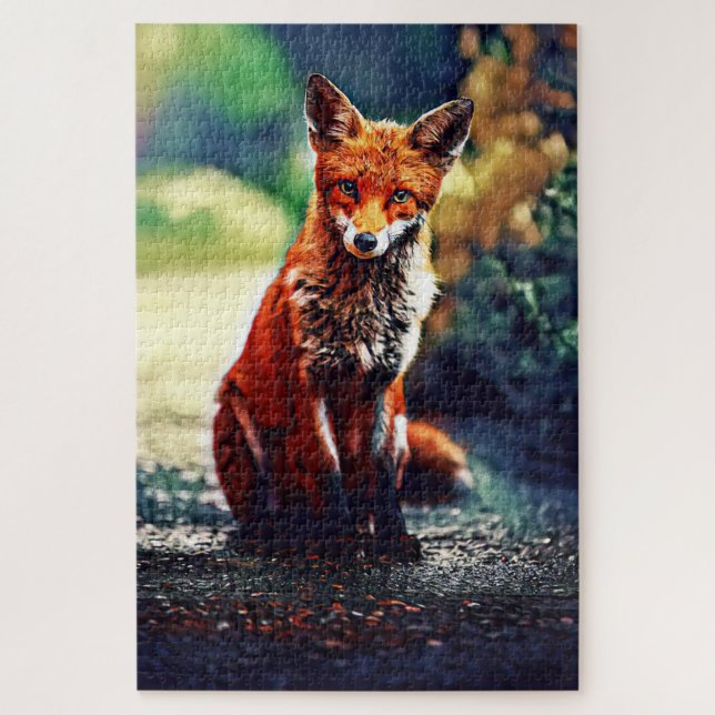 Red Fox Portrait in Its Natural Environment Puzzle (Vertical)