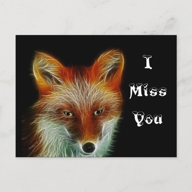 Red Fox Postcard (Front)