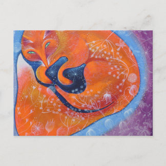 Red Fox. Postcard