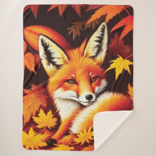 Red Fox Sherpa Blanket
