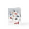Red Fox Snowy Nordic Village Merry Christmas 