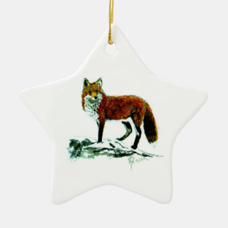 Red Fox star ornament