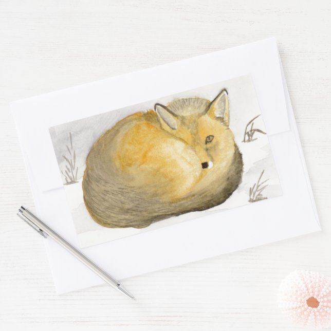 Red Fox Sticker (Envelope)
