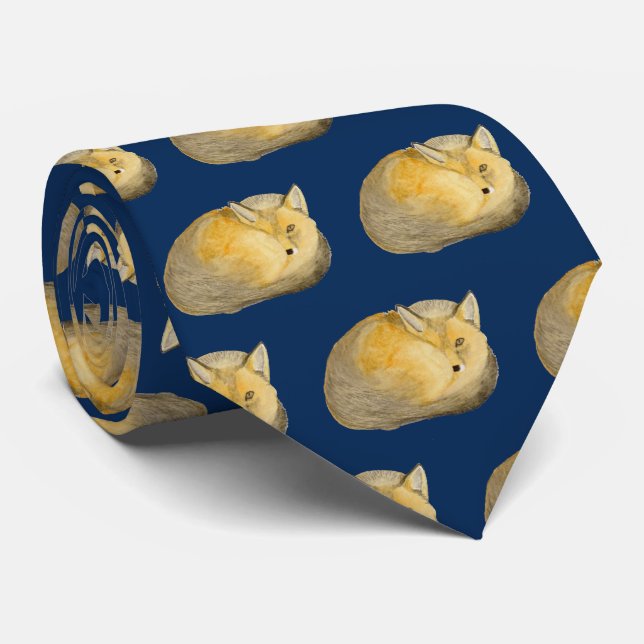 Red Fox Tie (Rolled)