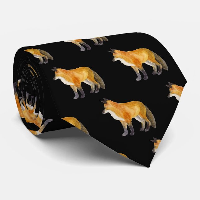 Red Fox Tie (Rolled)