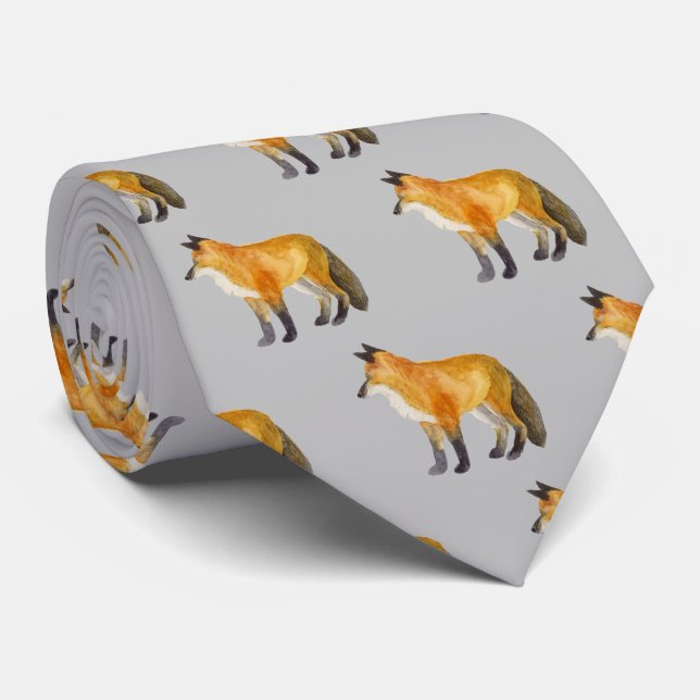 Red Fox Tie (Rolled)