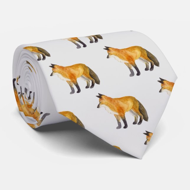 Red Fox Tie (Rolled)
