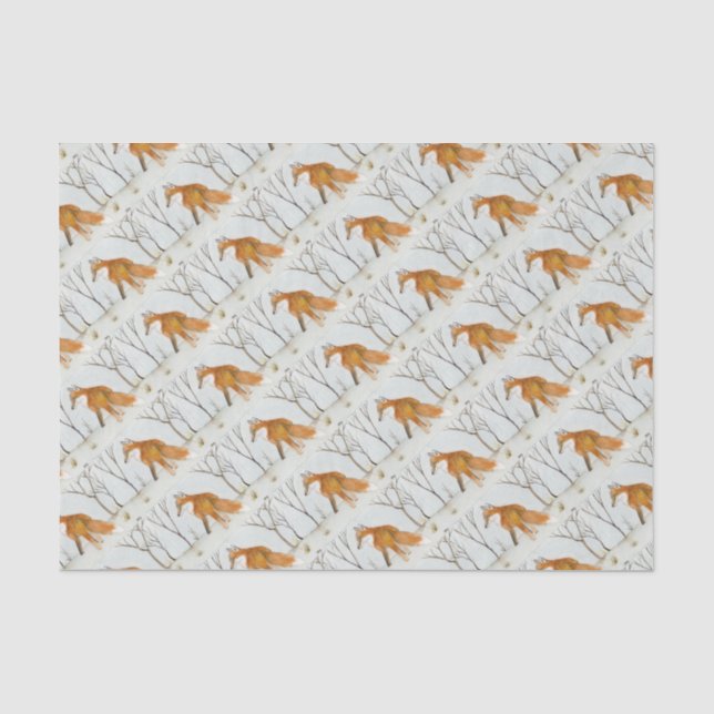 Red Fox Tissue Paper (Front)