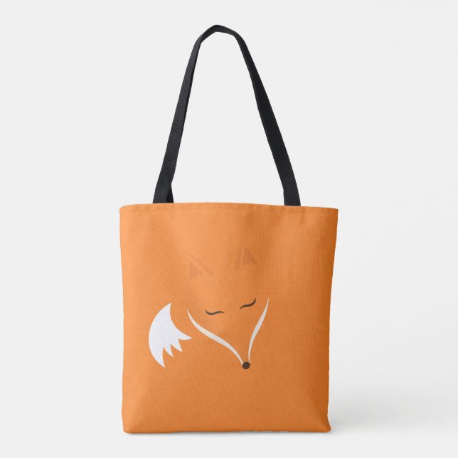 Red fox tote bag (Back)