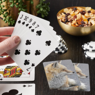 Red Fox Wildlife Photo Playing Cards