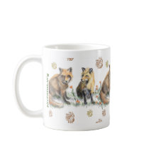 Red Foxes, Classic Mug, 11 oz