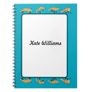Red Foxes Personalized Notebook