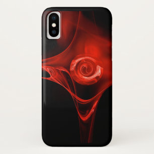 RED FRACTAL ROSE Case-Mate iPhone CASE