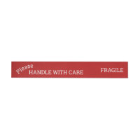 Red Fragile Handle with Care Shipping 