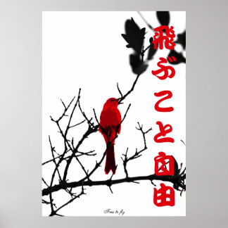 Red free to fly poster