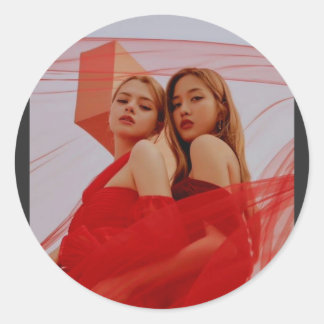 Red Freenbecky Classic Round Sticker