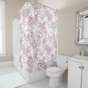 Red French Toile