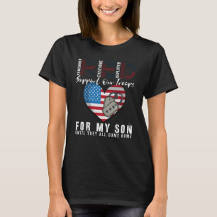 Red Friday Military I Wear Red For My Son Remember T-Shirt