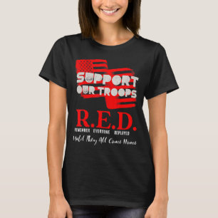 Red Friday Military On Friday We Wear Red Support  T-Shirt