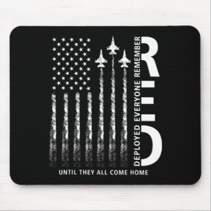 RED Friday Remember Everyone Deployed Military Mouse Pad