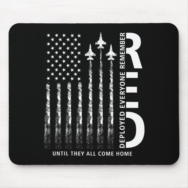 RED Friday Remember Everyone Deployed Military Mouse Pad (Front)
