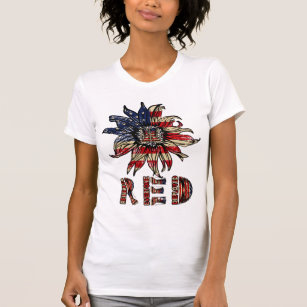 RED Friday Remember Everyone Deployed US Flag Sunf T-Shirt