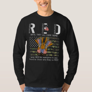 Red Friday Remember Everyone Deployed Us Veteran's T-Shirt