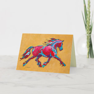Red Friesian Card