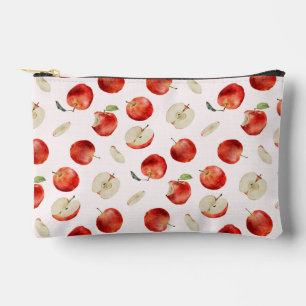 Red Fruit Rustic Apples Accessory Pouch