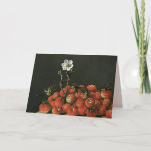 RED FRUITS / STRAWBERRIES AND FLOWER CARD