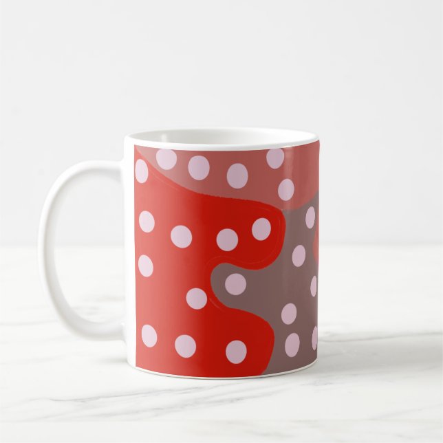 Red fun  coffee mug (Left)