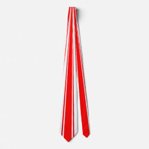 Red Funky Stripe Pattern Tie