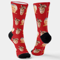 Red Funny Custom 2 Face Photo Dad