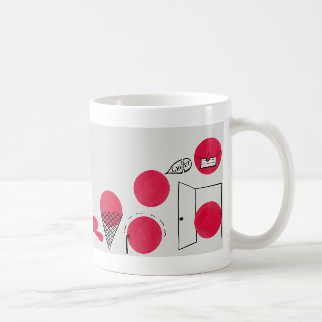 Red, funny refractions on a cup (Right)
