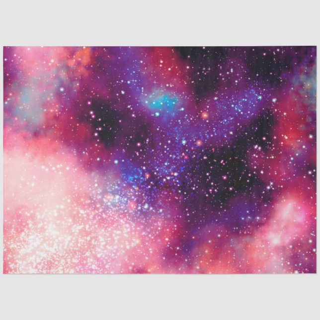 Red Galaxy Series Design 4 Tissue Paper (Front)
