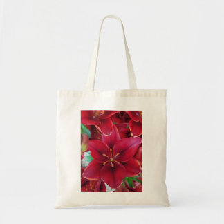 Red Garden Tote Bag