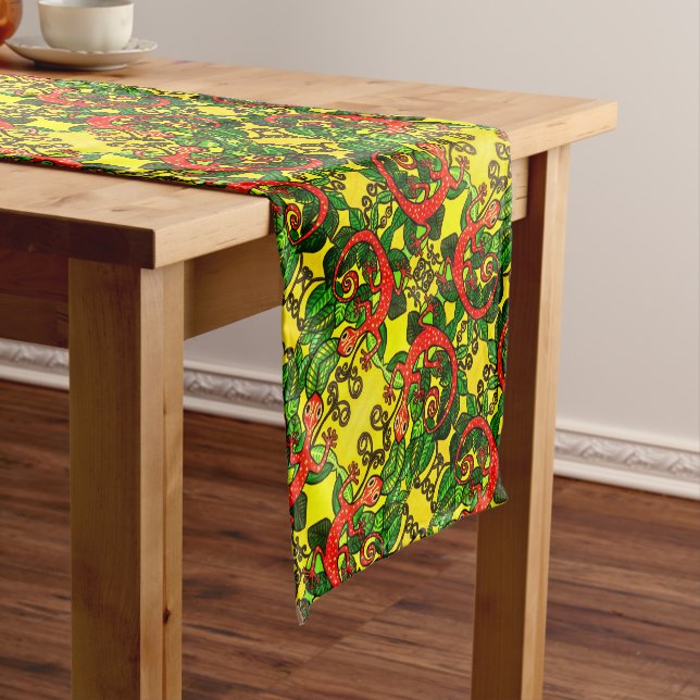 Red Gecko Table Runner (In Situ)