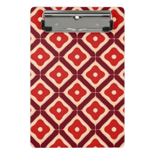 Red Geometric Abstract Minimal Design 📋🔺✨ Mini Clipboard