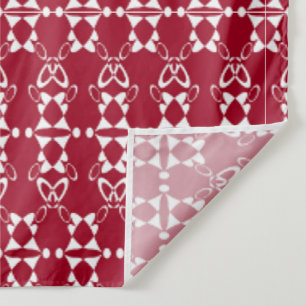 Red geometric ornament pattern retro tapestry