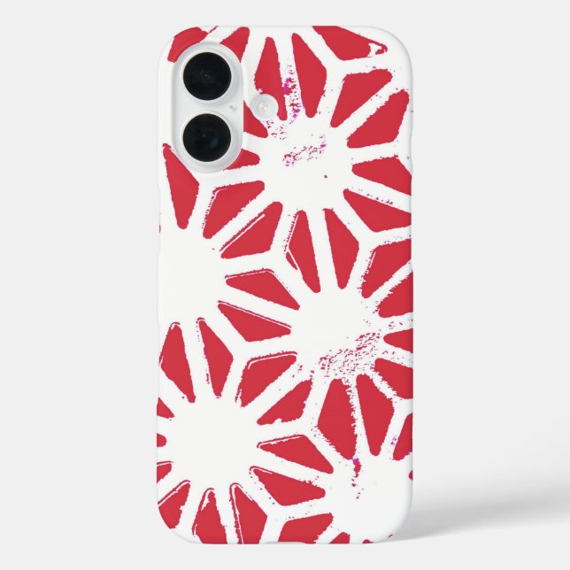 Red geometric pattern Case-Mate iPhone case (Back)