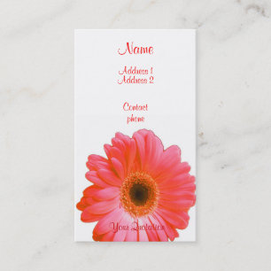 Red Gerbera Business Card