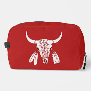 Red Ghost Dance Buffalo dopp kit
