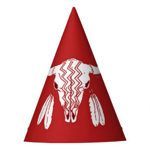 Red Ghost Dance Buffalo hats