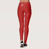 Red Ghost Dance Buffalo leggings back image