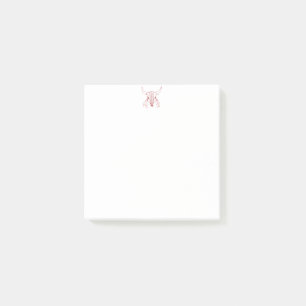 Red Ghost Dance Buffalo line white note pads