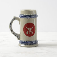 Red Ghost Dance Buffalo stein
